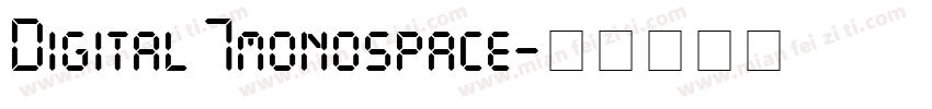 Digital 7monospace字体转换